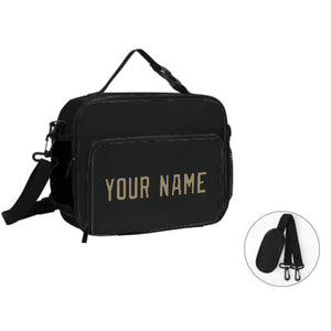 Custom Black Light Khaki Lunch Bag