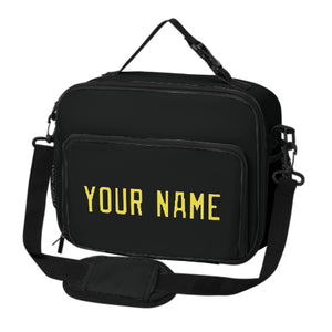 Custom Black Light Yellow Lunch Bag