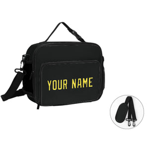 Custom Black Light Yellow Lunch Bag