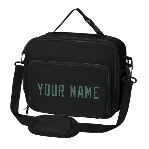 Custom Black Blue Green Lunch Bag