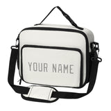 Custom White Gray Lunch Bag