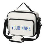 Custom White Sky Blue Lunch Bag