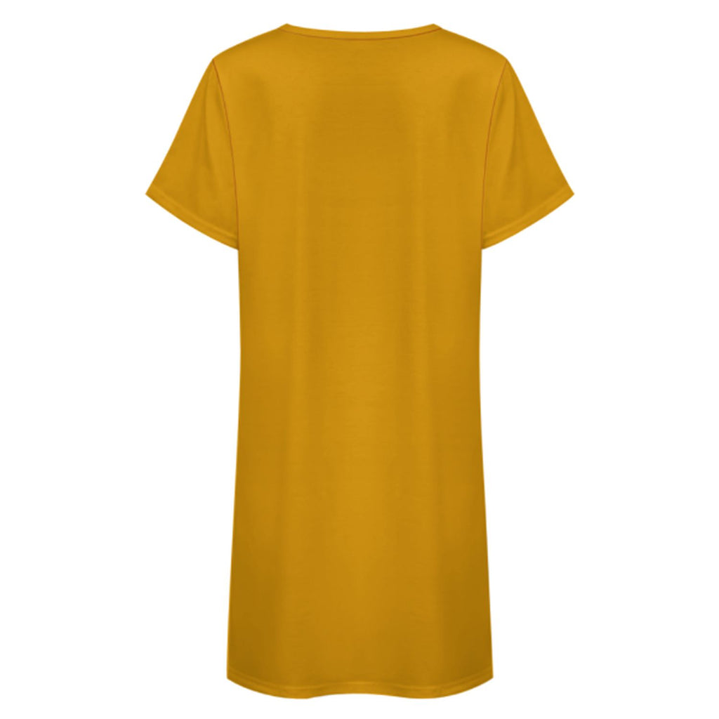 Custom Yellow Light Khaki Nachthemd