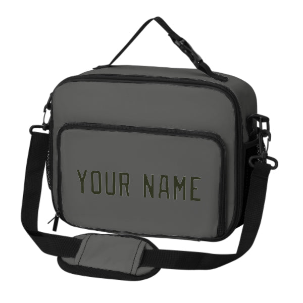 Custom Dark Grey Olive Lunch Bag
