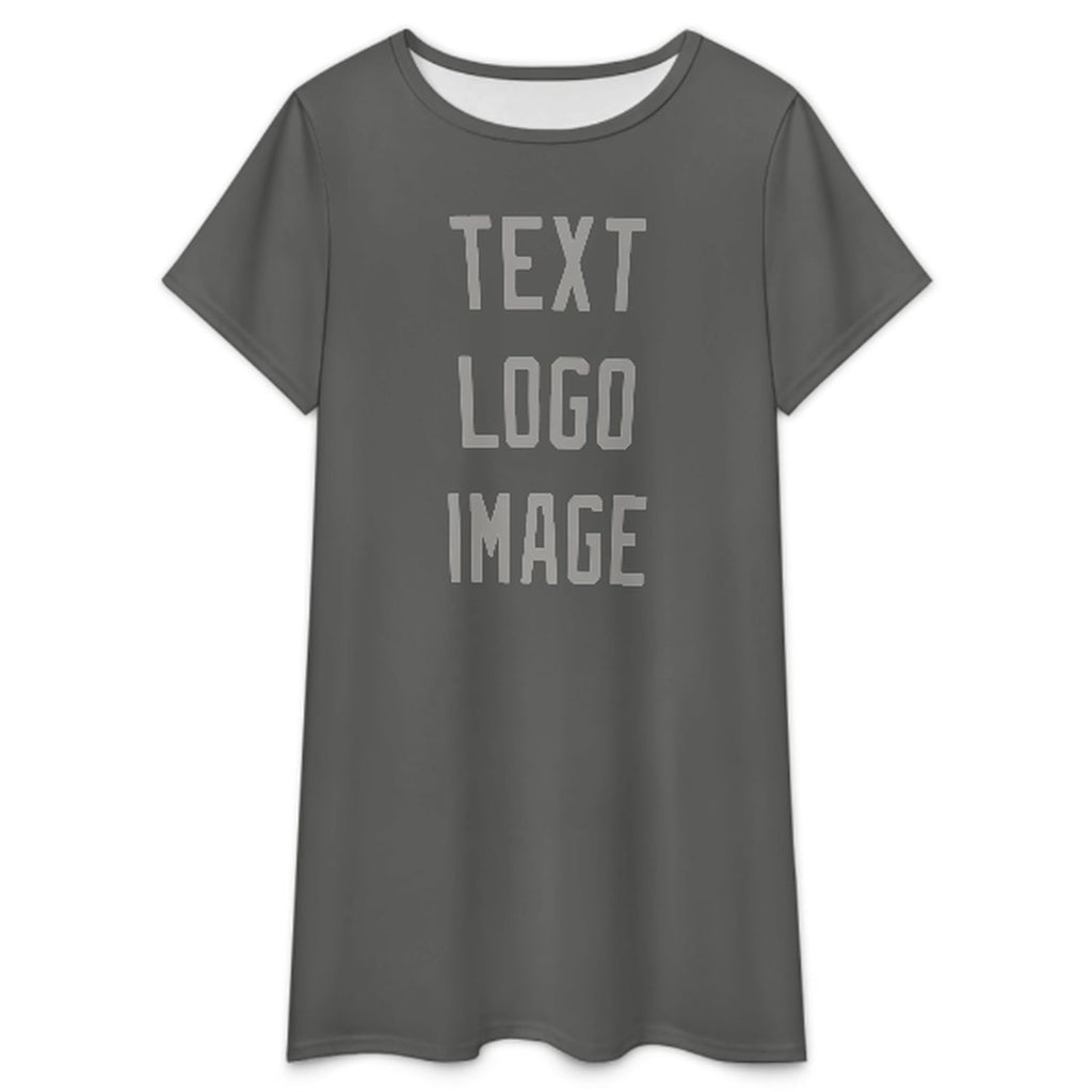 Custom Dark Grey Gray Nachthemd
