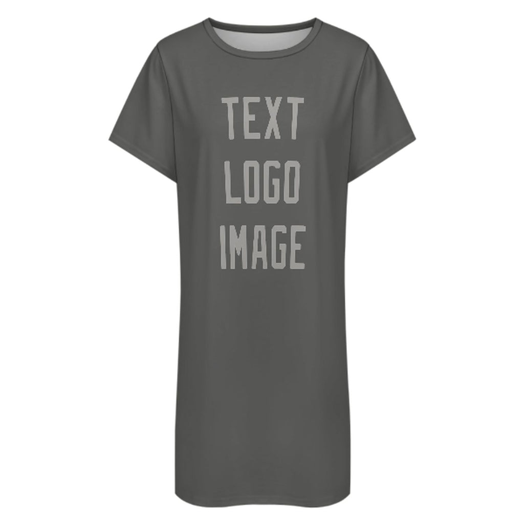 Custom Dark Grey Gray Nachthemd
