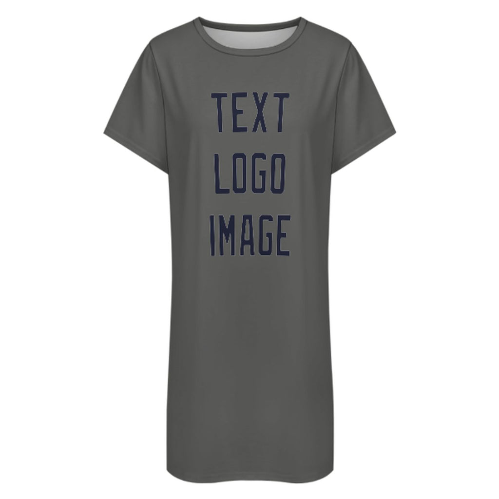 Custom Dark Grey Navy Nachthemd