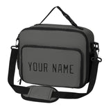 Custom Dark Grey Black Lunch Bag