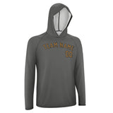 Custom Dark Grey Khaki UV-Hoodie