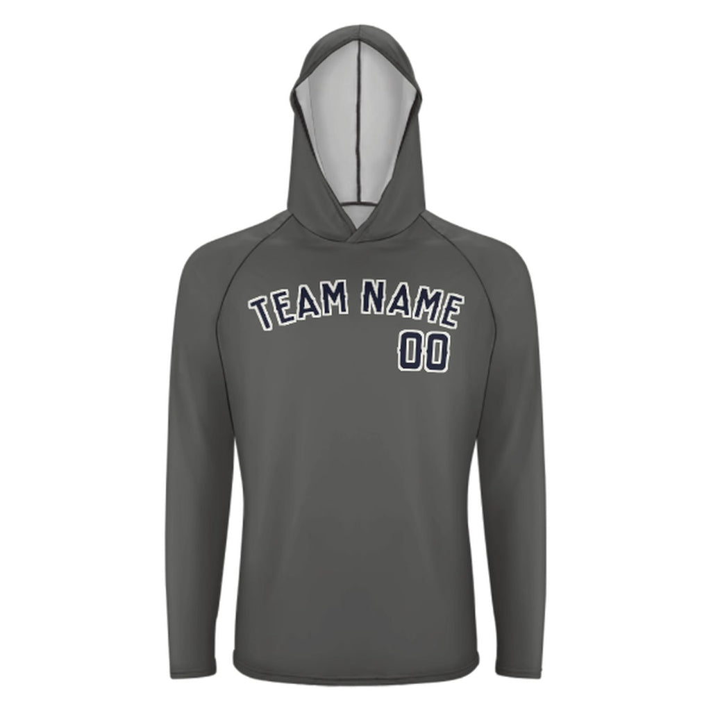 Custom Dark Grey Navy UV-Hoodie
