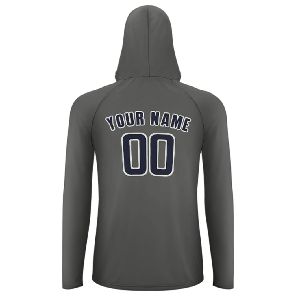 Custom Dark Grey Navy UV-Hoodie