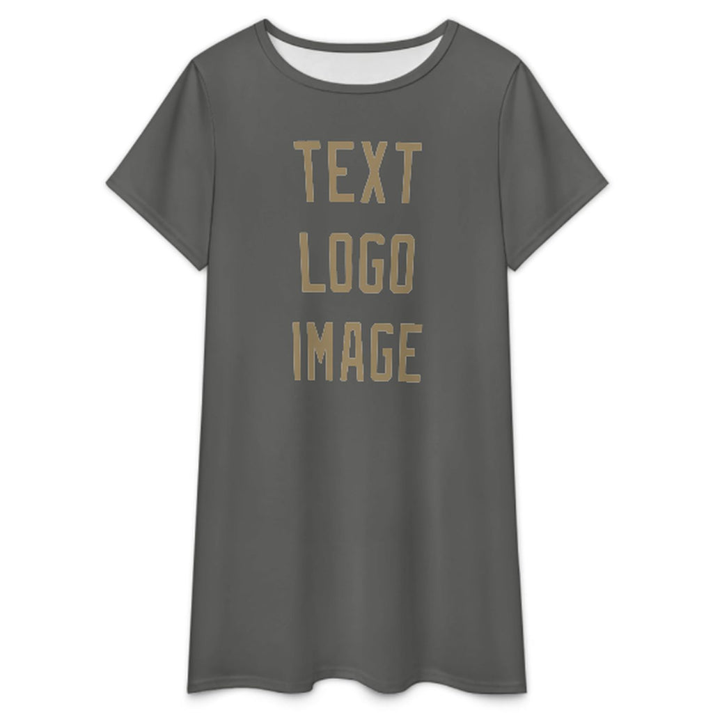 Custom Dark Grey Light Khaki Nachthemd