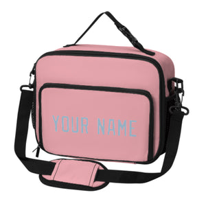 Custom Light Pink Light Blue Lunch Bag