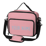Custom Light Pink Light Blue Lunch Bag