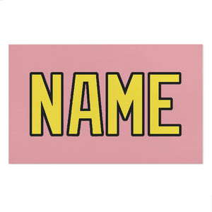 Custom Light Pink Light Yellow Beach Towel