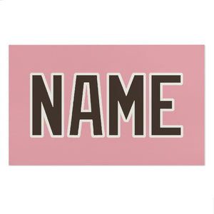 Custom Light Pink Brown Beach Towel