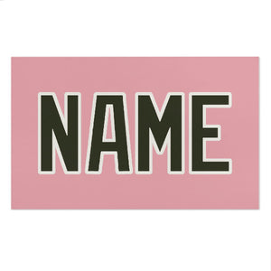 Custom Light Pink Olive Beach Towel