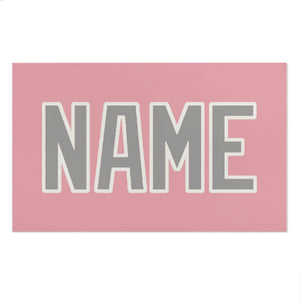 Custom Light Pink Gray Beach Towel