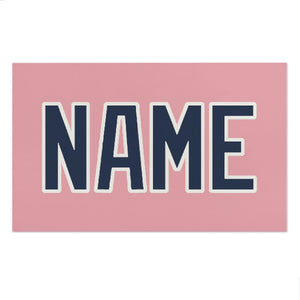 Custom Light Pink Blue Beach Towel