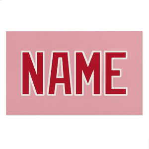 Custom Light Pink Red Beach Towel