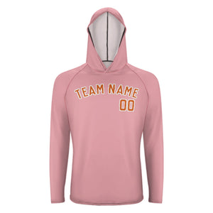 Custom Light Pink Orange UV-Hoodie