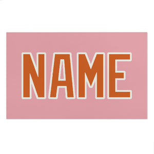 Custom Light Pink Orange Beach Towel