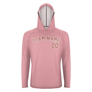 Custom Light Pink Copper Rose UV-Hoodie