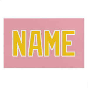 Custom Light Pink Gold Beach Towel