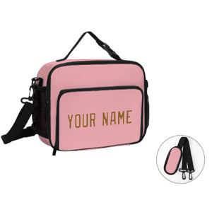 Custom Light Pink Khaki Lunch Bag