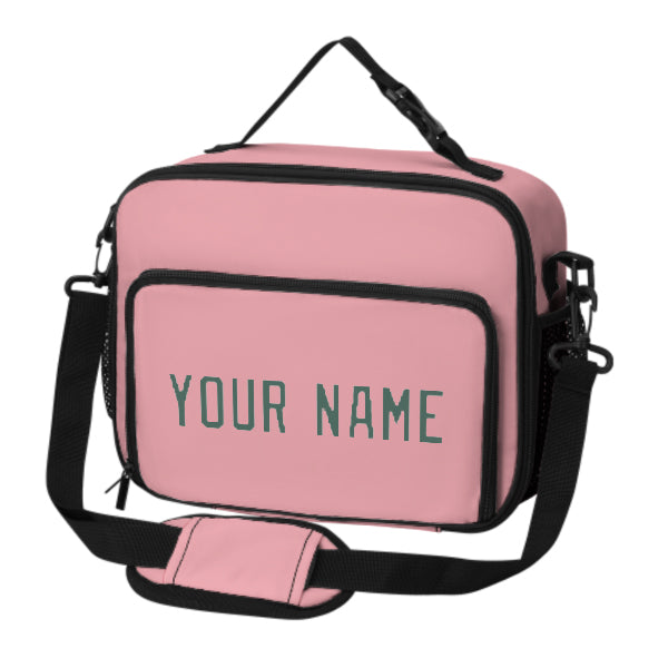 Custom Light Pink Blue Green Lunch Bag