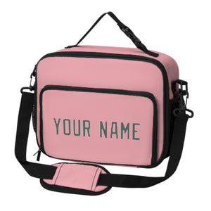 Custom Light Pink Blue Green Lunch Bag