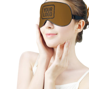 Custom Khaki Brown Sleep Mask
