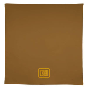 Custom Khaki Brown Square Table Cloth