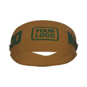 Custom Khaki Green Sports headband