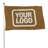 Custom Khaki Cream Flag