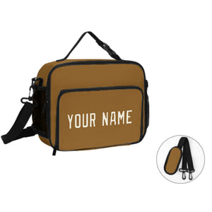 Custom Khaki Cream Lunch Bag