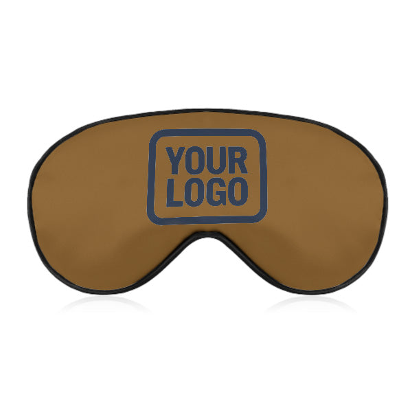Custom Khaki Blue Sleep Mask