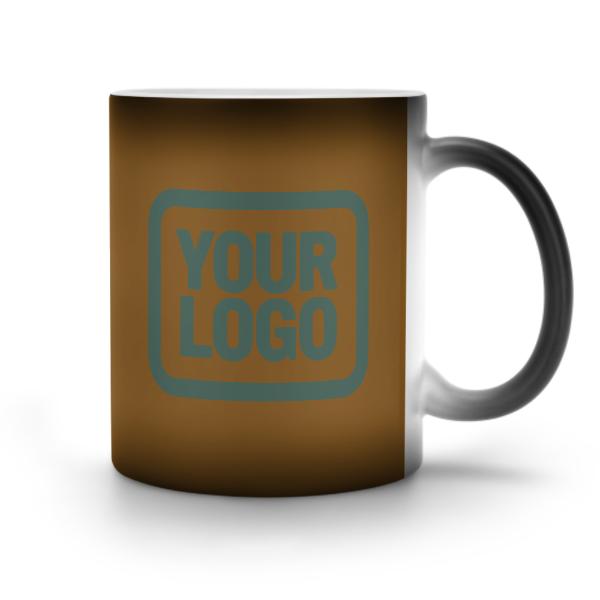 Custom Khaki Blue Green Magic Mug