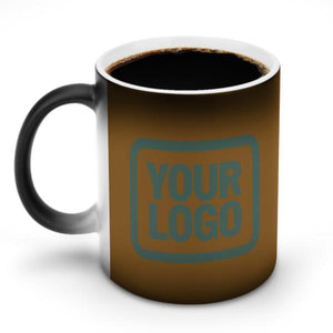 Custom Khaki Blue Green Magic Mug