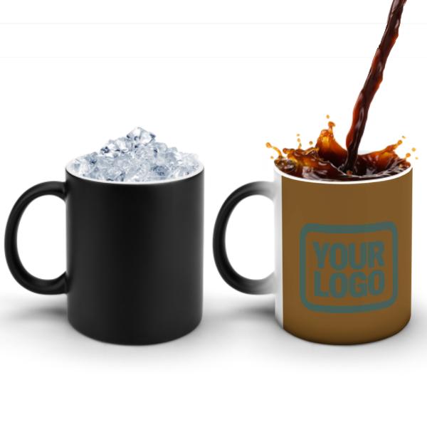 Custom Khaki Blue Green Magic Mug
