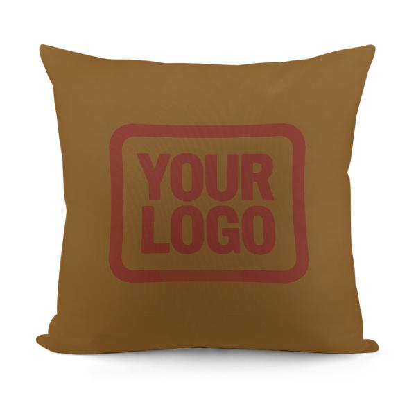 Custom Khaki Coral Red Pillowcase