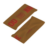 Custom Khaki Coral Red Sports headband