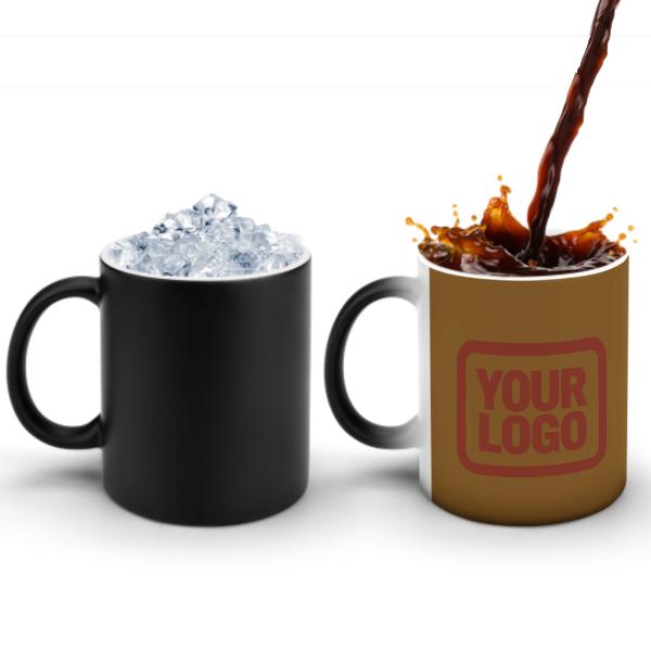 Custom Khaki Coral Red Magic Mug