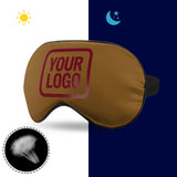 Custom Khaki Crimson Red Sleep Mask