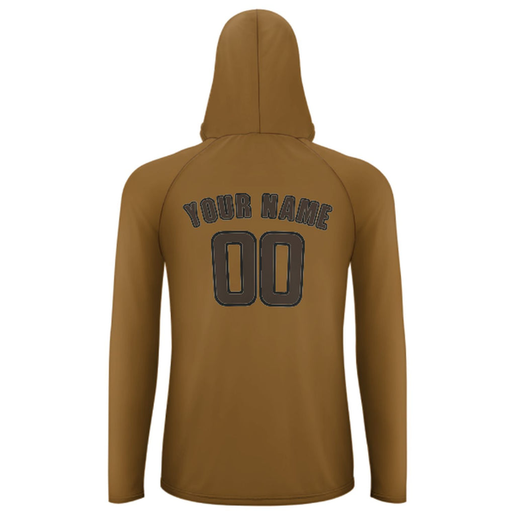 Custom Khaki Brown UV-Hoodie