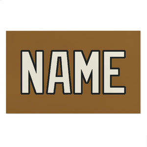 Custom Khaki Cream Beach Towel