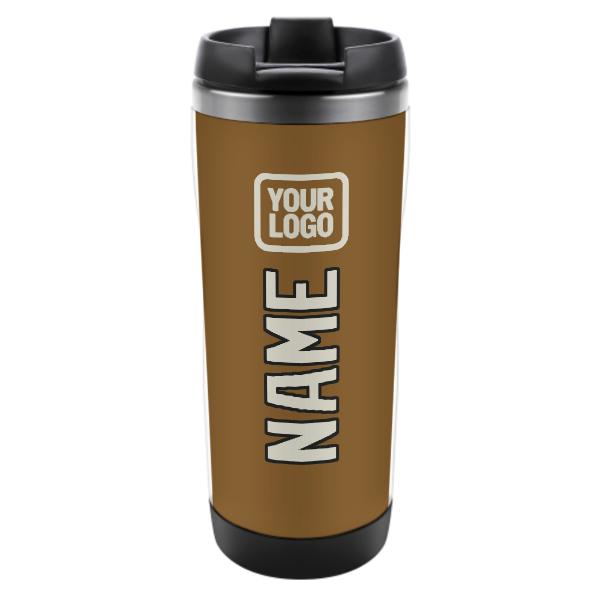 Custom Khaki Cream Stainless Steel Water Cup