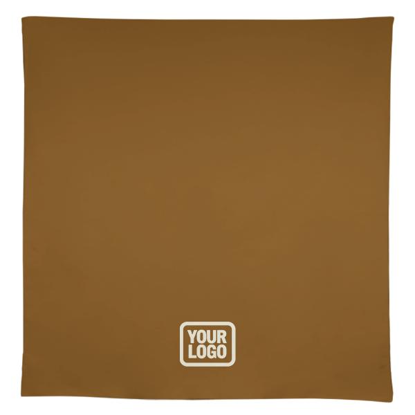 Custom Khaki Black Square Table Cloth