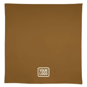 Custom Khaki Black Square Table Cloth
