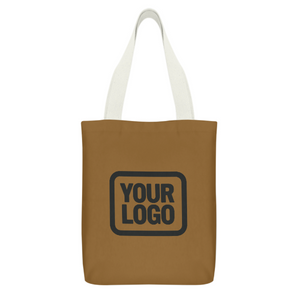 Custom Khaki Cream Canvas Tote Bag